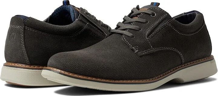 Nunn Bush Otto Plain Toe Oxford Men's Shoes Gray : 7 M (D), Leather