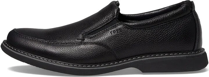 Nunn Bush Otto Plain Toe Slip-On Men's Shoes Black : 7 M (D), Leather - Image 6