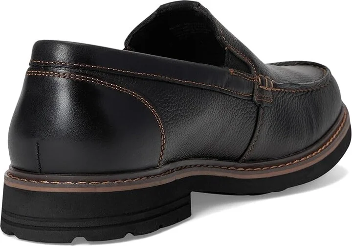 Nunn Bush Owen II Moc Toe Venetian Loafer Lightweight and Comfortable Slip-On Men's Shoes Black : 10.5 M (D), Leather - Image 4