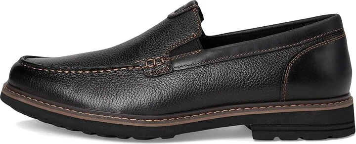 Nunn Bush Owen II Moc Toe Venetian Loafer Lightweight and Comfortable Slip-On Men's Shoes Black : 10.5 M (D), Leather - Image 6