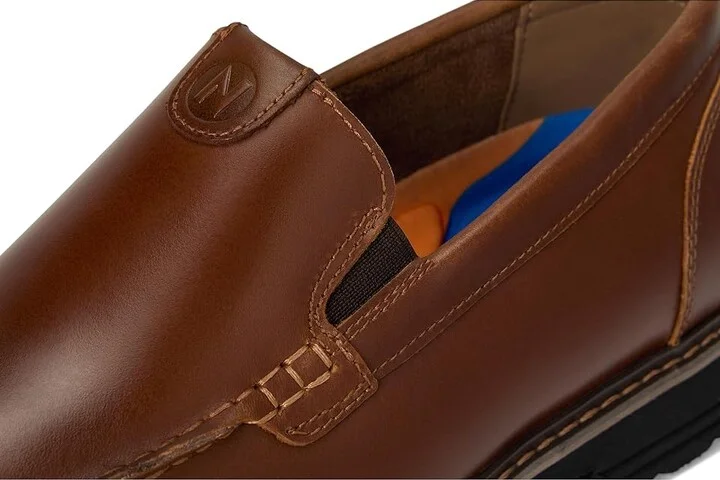 Nunn Bush Owen II Moc Toe Venetian Loafer Lightweight and Comfortable Slip-On Men's Shoes Cognac : 7.5 M (D), Leather - Image 7