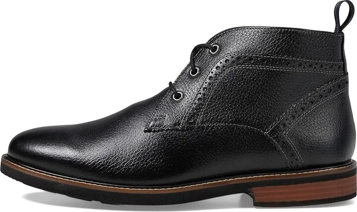 Nunn Bush Ozark Plain Toe Chukka Boot with KORE Walking Comfort Technology Men's Lace-up Boots Black Tumbled : 8.5 M (D), Leather - Image 7