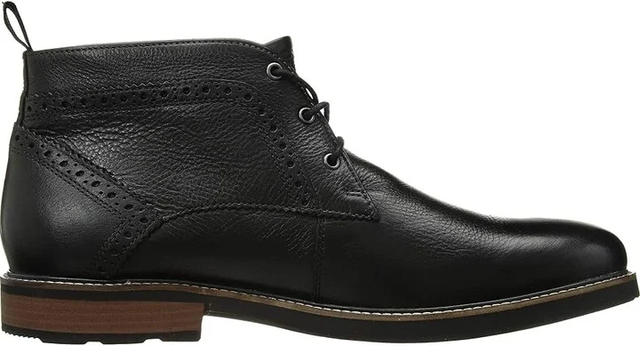 Nunn Bush Ozark Plain Toe Chukka Boot with KORE Walking Comfort Technology Men's Lace-up Boots Black Tumbled : 8.5 M (D), Leather - Image 8