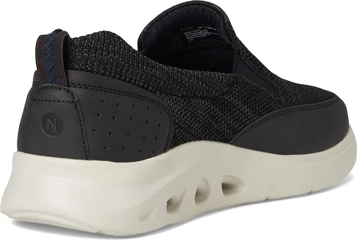 Nunn Bush Ponte Knit Moc Toe Slip-On Sneakers Hybrid Casual Lightweight Athletic Style Loafer Men's Shoes Black : 9.5 W (EE), Synthetic - Image 4