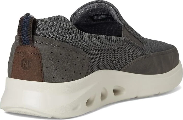 Nunn Bush Ponte Knit Moc Toe Slip-On Sneakers Hybrid Casual Lightweight Athletic Style Loafer Men's Shoes Gray : 7.5 M (D), Synthetic - Image 4