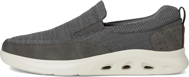 Nunn Bush Ponte Knit Moc Toe Slip-On Sneakers Hybrid Casual Lightweight Athletic Style Loafer Men's Shoes Gray : 7.5 M (D), Synthetic - Image 6