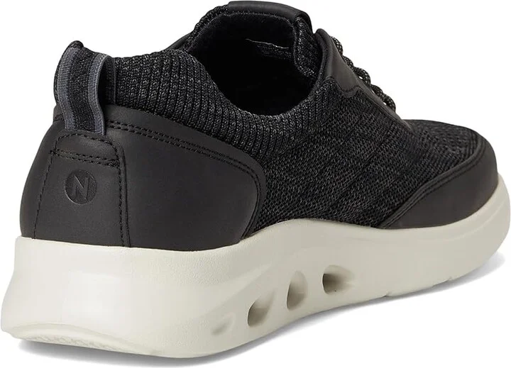 Nunn Bush Ponte Knit Moc Toe Sneakers Hybrid Oxford Casual Lightweight Athletic Style Lace Up Men's Shoes Black : 12 M (D), Leather - Image 4