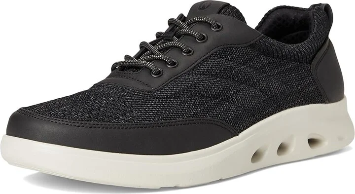 Nunn Bush Ponte Knit Moc Toe Sneakers Hybrid Oxford Casual Lightweight Athletic Style Lace Up Men's Shoes Black : 12 M (D), Leather - Image 5