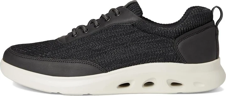 Nunn Bush Ponte Knit Moc Toe Sneakers Hybrid Oxford Casual Lightweight Athletic Style Lace Up Men's Shoes Black : 12 M (D), Leather - Image 6