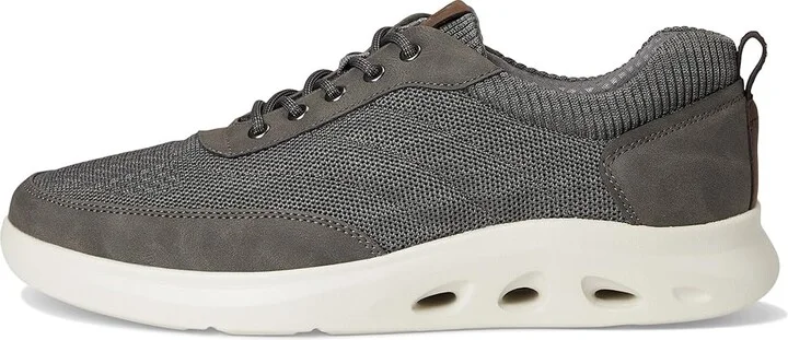 Nunn Bush Ponte Knit Moc Toe Sneakers Hybrid Oxford Casual Lightweight Athletic Style Lace Up Men's Shoes Gray : 8.5 W (EE), Leather - Image 6