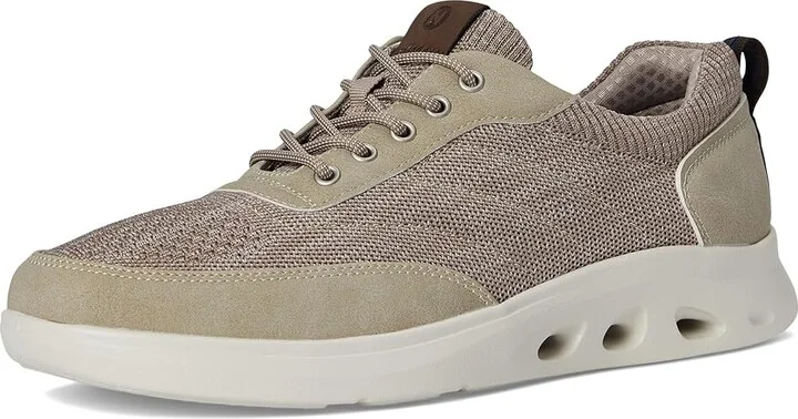 Nunn Bush Ponte Knit Moc Toe Sneakers Hybrid Oxford Casual Lightweight Athletic Style Lace Up Men's Shoes Taupe : 10.5 M (D), Leather - Image 5