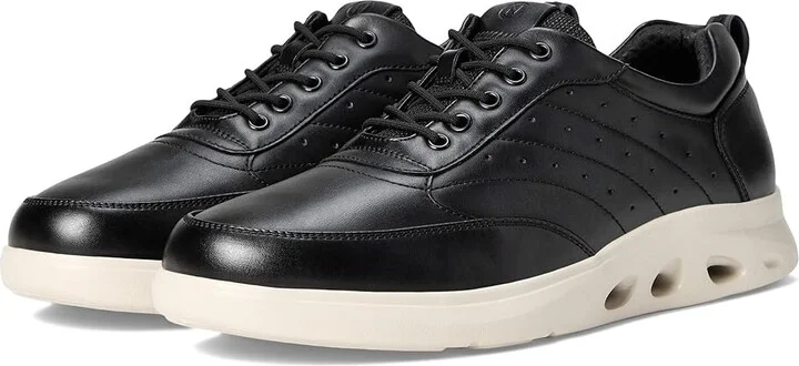 Nunn Bush Ponte Moc Toe Sneakers Hybrid Oxford Dress Casual Lightweight Athletic Style Lace Up Men's Shoes Black : 12 M (D), Leather