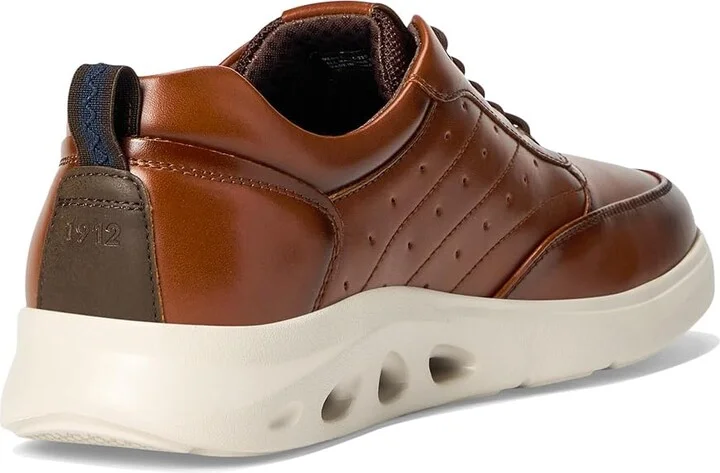 Nunn Bush Ponte Moc Toe Sneakers Hybrid Oxford Dress Casual Lightweight Athletic Style Lace Up Men's Shoes Cognac : 8 M (D), Leather - Image 4