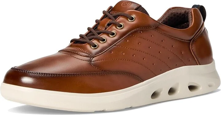 Nunn Bush Ponte Moc Toe Sneakers Hybrid Oxford Dress Casual Lightweight Athletic Style Lace Up Men's Shoes Cognac : 8 M (D), Leather - Image 5