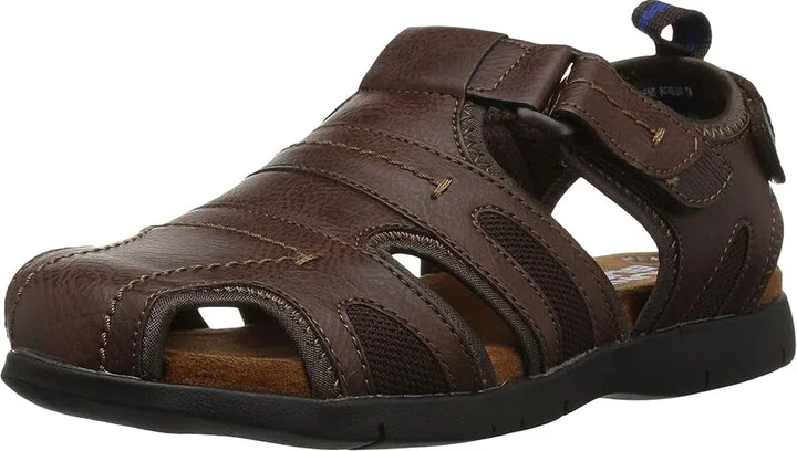 Nunn Bush Rio Grande Fisherman Closed Toe Sandal Men's Sandals Brown 1 : 7 M (D), Synthetic - Image 2