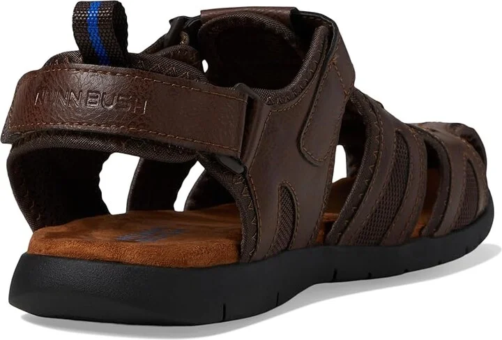 Nunn Bush Rio Grande Fisherman Closed Toe Sandal Men's Sandals Brown 1 : 7 M (D), Synthetic - Image 5