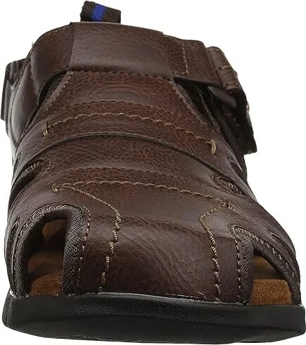 Nunn Bush Rio Grande Fisherman Closed Toe Sandal Men's Sandals Brown 1 : 7 M (D), Synthetic - Image 6