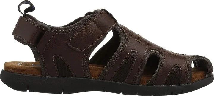 Nunn Bush Rio Grande Fisherman Closed Toe Sandal Men's Sandals Brown 1 : 7 M (D), Synthetic - Image 8