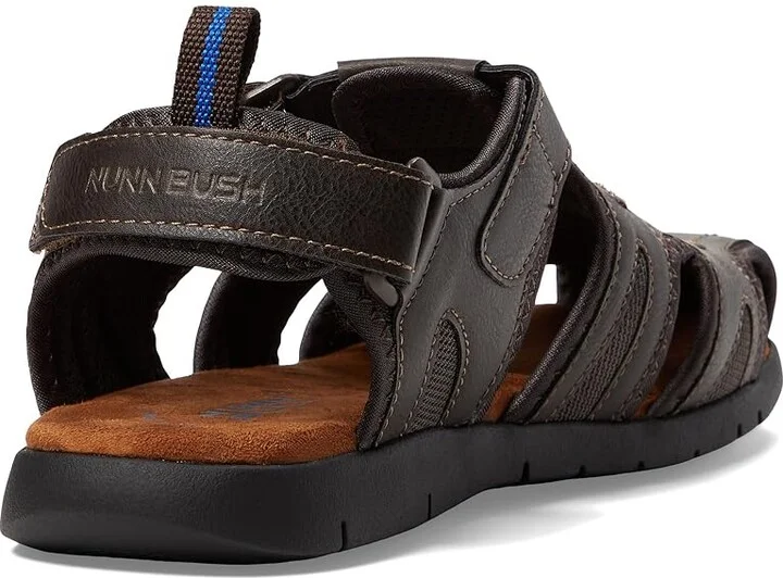 Nunn Bush Rio Grande Fisherman Closed Toe Sandal Men's Sandals Brown : 7 M (D), Synthetic - Image 5