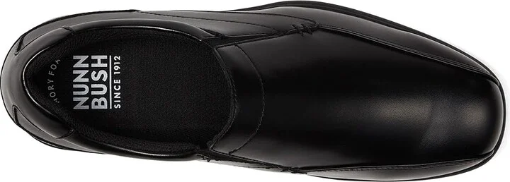 Nunn Bush Sanford Slip Resistant Bicycle Toe Work Slip-On Men's Slip on Shoes Black : 7 M (D), Synthetic - Image 3