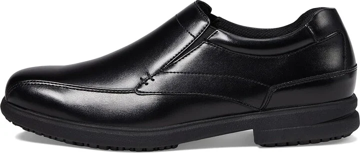 Nunn Bush Sanford Slip Resistant Bicycle Toe Work Slip-On Men's Slip on Shoes Black : 7 M (D), Synthetic - Image 7