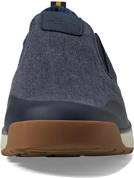 Nunn Bush Sedona Canvas Moccasin Toe Slip-On Comfortable Lightweight Loafer With Memory Foam Men's Lace-up Boots Navy : 9.5 W (EE) - Image 5