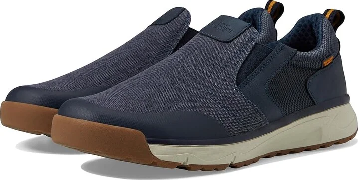 Nunn Bush Sedona Canvas Moccasin Toe Slip-On Comfortable Lightweight Loafer With Memory Foam Men's Lace-up Boots Navy : 9.5 W (EE)