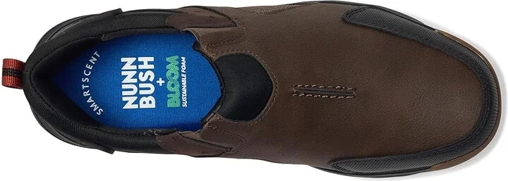 Nunn Bush Sedona Moccasin Toe Slip-On Easy-On Easy-Off Rugged Casual Loafer Men's Shoes Gray : 11 M (D), Faux Leather - Image 2