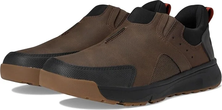 Nunn Bush Sedona Moccasin Toe Slip-On Easy-On Easy-Off Rugged Casual Loafer Men's Shoes Gray : 11 M (D), Faux Leather