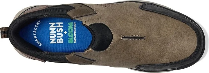 Nunn Bush Sedona Moccasin Toe Slip-On Easy-On Easy-Off Rugged Casual Loafer Men's Shoes Tan : 10.5 W (EE), Faux Leather - Image 2