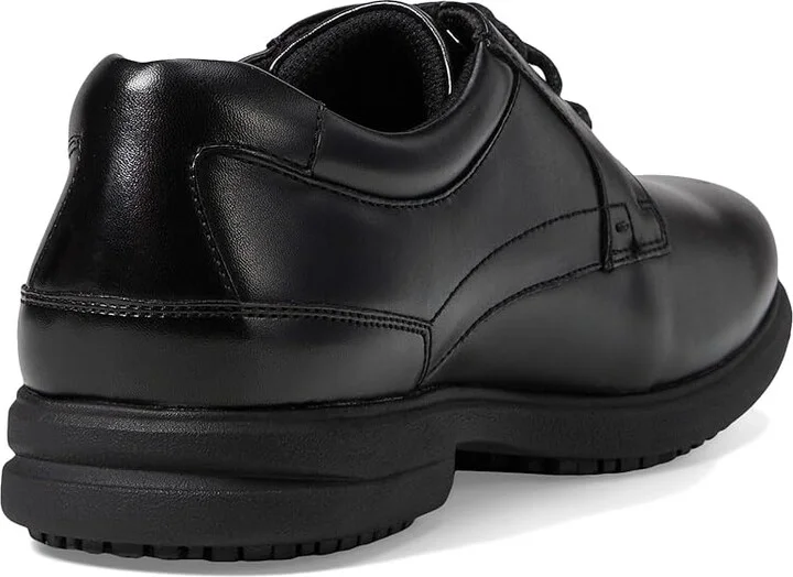 Nunn Bush Sherman Slip Resistant Plain Toe Oxford Men's Lace up casual Shoes Black : 7 M (D), Synthetic - Image 5