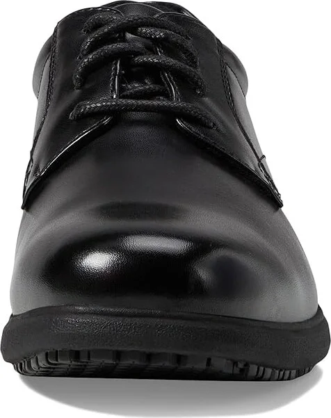 Nunn Bush Sherman Slip Resistant Plain Toe Oxford Men's Lace up casual Shoes Black : 7 M (D), Synthetic - Image 6