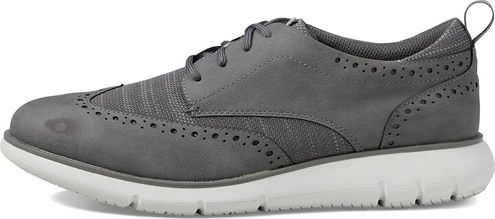 Nunn Bush Stance Knit Wing Tip Oxford Lightweight Lace-Up Men's Lace-up Boots Gray : 9 M (D), Lace/Rubber - Image 6