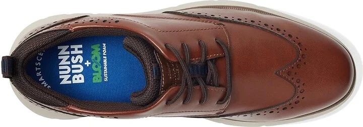 Nunn Bush Stance Wing Tip Oxford Men's Lace-up Boots Cognac : 13 M (D), Leather - Image 2