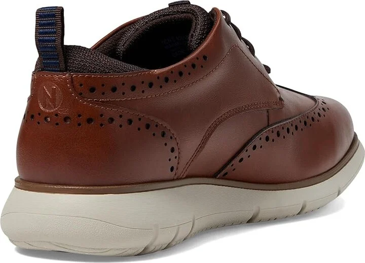 Nunn Bush Stance Wing Tip Oxford Men's Lace-up Boots Cognac : 13 M (D), Leather - Image 4
