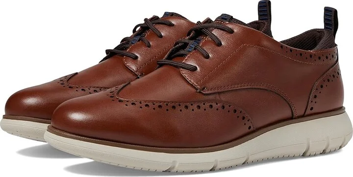 Nunn Bush Stance Wing Tip Oxford Men's Lace-up Boots Cognac : 13 M (D), Leather