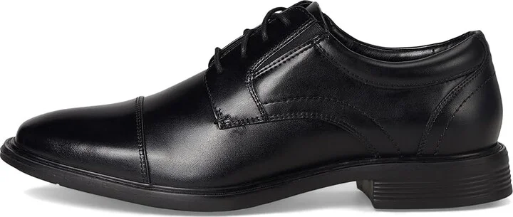 Nunn Bush Stark Cap Toe Oxford Leather Business Formal Derby Dress Casual Lace-Up Men's Lace Up Wing Tip Shoes Black : 11 M (D) - Image 6