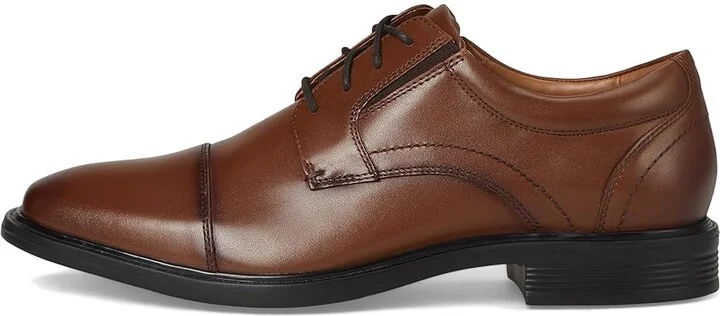 Nunn Bush Stark Cap Toe Oxford Leather Business Formal Derby Dress Casual Lace-Up Men's Lace Up Wing Tip Shoes Cognac : 9 M (D) - Image 6