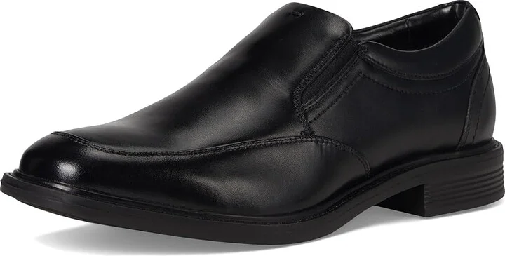 Nunn Bush Stark Moccasin Toe Slip-On Leather Dress Casual Business Formal Loafer Men's Lace Up Wing Tip Shoes Black : 9.5 M (D) - Image 5