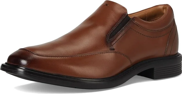 Nunn Bush Stark Moccasin Toe Slip-On Leather Dress Casual Business Formal Loafer Men's Lace Up Wing Tip Shoes Cognac : 12 W (EE) - Image 5
