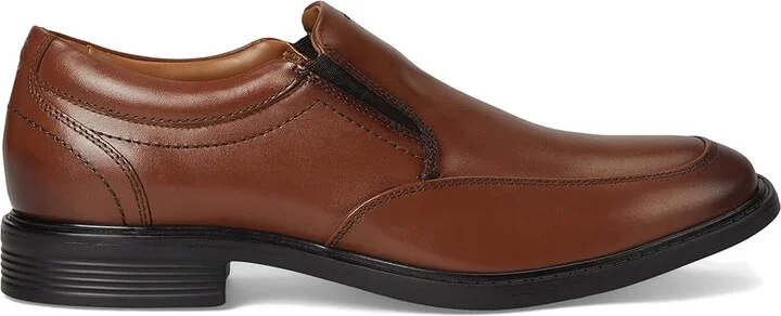 Nunn Bush Stark Moccasin Toe Slip-On Leather Dress Casual Business Formal Loafer Men's Lace Up Wing Tip Shoes Cognac : 12 W (EE) - Image 7