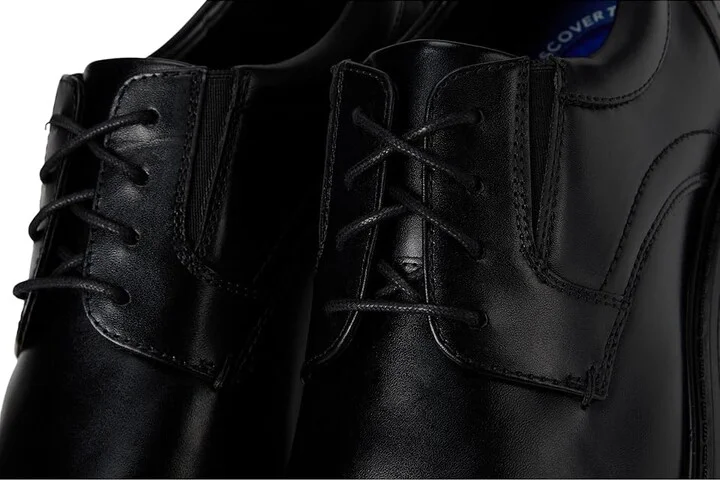 Nunn Bush Stark Plain Toe Oxford Leather Business Formal Derby Dress Casual Lace-Up Men's Lace Up Wing Tip Shoes Black : 9.5 M (D) - Image 7