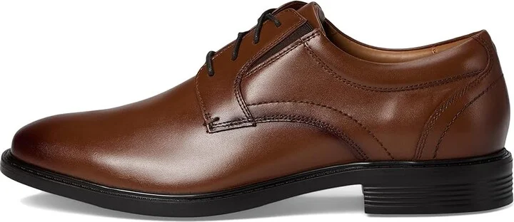 Nunn Bush Stark Plain Toe Oxford Leather Business Formal Derby Dress Casual Lace-Up Men's Lace Up Wing Tip Shoes Cognac : 9.5 M (D) - Image 6