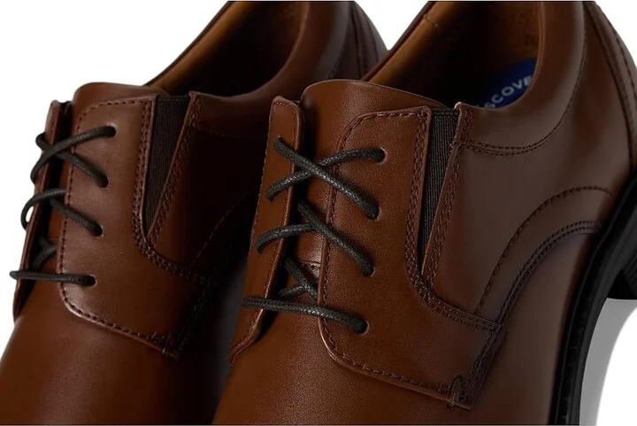 Nunn Bush Stark Plain Toe Oxford Leather Business Formal Derby Dress Casual Lace-Up Men's Lace Up Wing Tip Shoes Cognac : 9.5 M (D) - Image 7