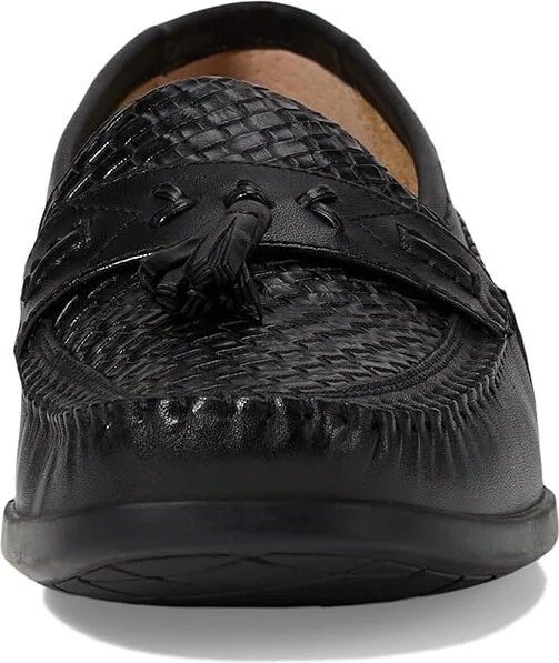 Nunn Bush Strafford Woven Moc Toe Loafer Men's Slip on Shoes Black : 7.5 M (D), Leather - Image 6