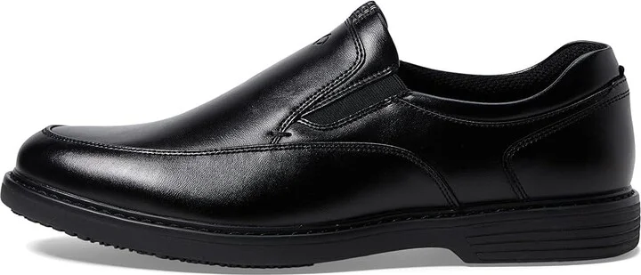 Nunn Bush Wade Work Moc Toe Slip-On Men's Shoes Black : 7 M (D), Synthetic - Image 6