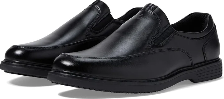 Nunn Bush Wade Work Moc Toe Slip-On Men's Shoes Black : 7 M (D), Synthetic