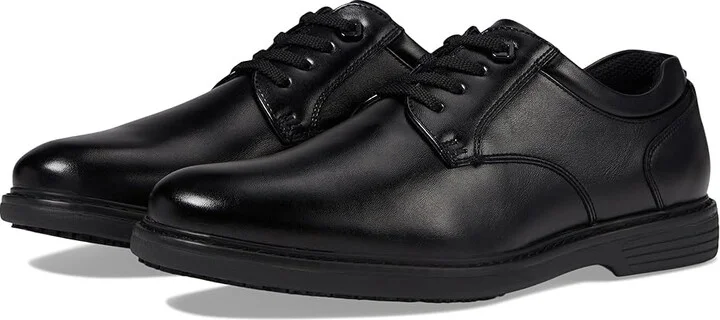 Nunn Bush Wade Work Plain Toe Oxford Men's Shoes Black : 8 M (D), Leather