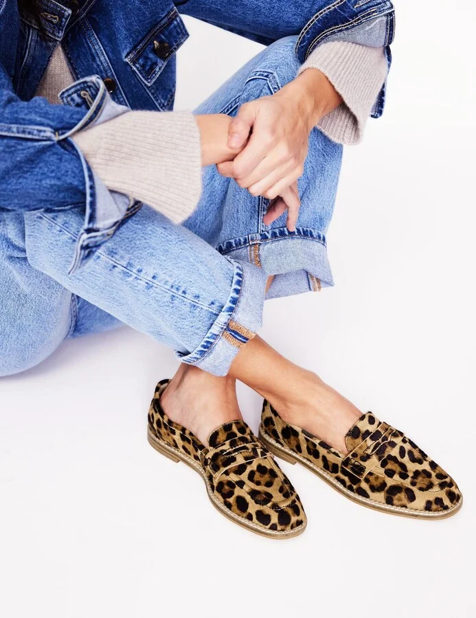 Nya Penny Loafers, Classic Leopard - Image 2