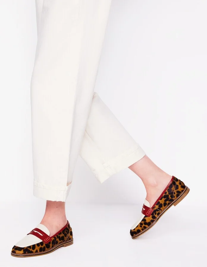 Nya Penny Loafers, Classic Leopard - Image 3